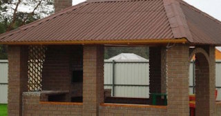 Беседка из кирпича под ключ в Баксане цена от 3220 рублей - Строй-Бкс