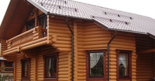 Строительство дома из оцилиндрованного бревна в Баксане - от 134992 рублей